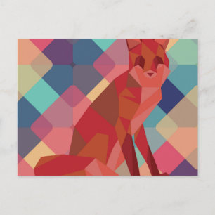 Origami Fox Briefkaart