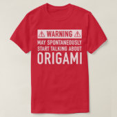 Origami Funny Gift T-shirt (Design voorkant)