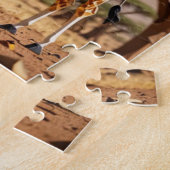 Origami Giraffe Safari Thema Legpuzzel (Zijkant)