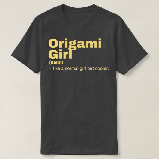 Origami Girl Origami 1 T-shirt (Design voorkant)