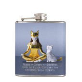 Origami Gold Foil Yoga Meditating Catoman and Cat Heupfles