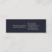 Origami Gold Foil Yoga Meditating Catoman and Cat Mini Visitekaartje (Achterkant)