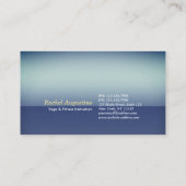 Origami Gold Foil Yoga Meditating Catoman and Cat Visitekaartje (Achterkant)