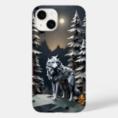 Origami Gray Wolf Case-Mate iPhone Case (Achterkant)
