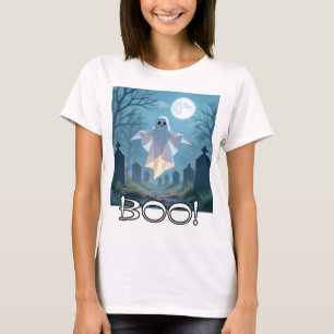 Origami Halloween Verschrikkelijke Geest Grappig T-shirt