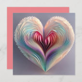 Origami Hart Feestdagenkaart (Voorkant / Achterkant)