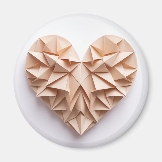 Origami hart magneet (Voorkant)