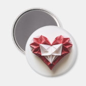 Origami hart magneet (Voorkant / Achterkant)