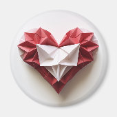 Origami hart magneet (Voorkant)