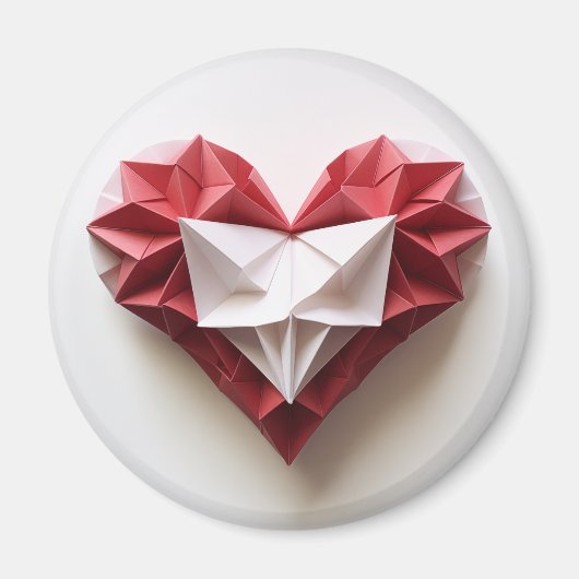 Origami hart magneet (Voorkant)