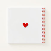 Origami Hart Vector Patroon Notitieboek (Achterkant)