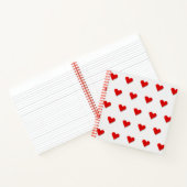 Origami Hart Vector Patroon Notitieboek (Binnen)