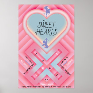 Origami Hart X Zoete Harten Poster