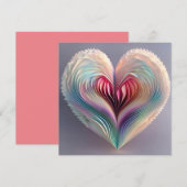 Origami Heart Feestdagenkaart (Voorkant / Achterkant)