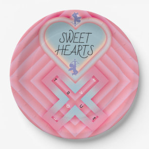 Origami Heart X Sweet Hearts Papieren Bordje