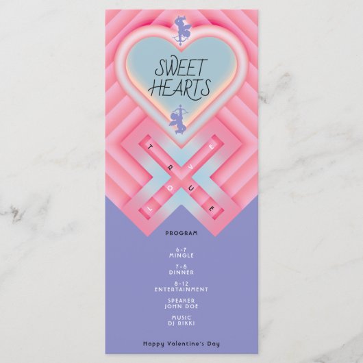 Origami Heart X Sweet Hearts Programmakaart (Voorkant)