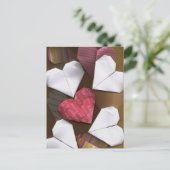 Origami Hearts Briefkaart (Staand voorkant)