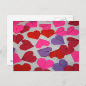 Origami Hearts Briefkaart (Voorkant / Achterkant)