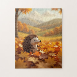 Origami Hedgehog Fun Seizoensgebonden Herfst Legpuzzel