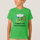 Origami, het papieren Olympische T-shirt (Voorkant)