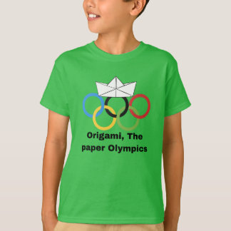 Origami, het papieren Olympische T-shirt