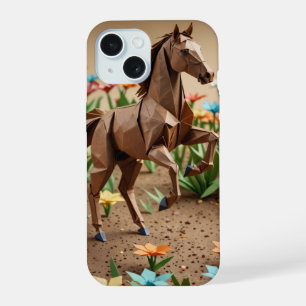 Origami Horse iPhone Case iPhone 15 Case