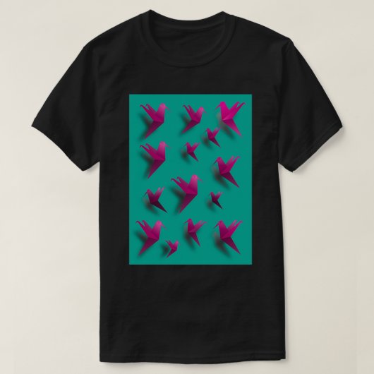 Origami hummingbird 3 t-shirt (Design voorkant)