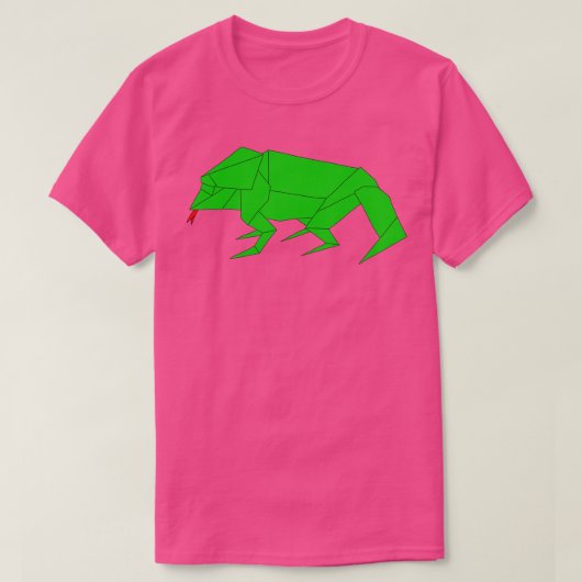 Origami Iguana T-shirt (Design voorkant)