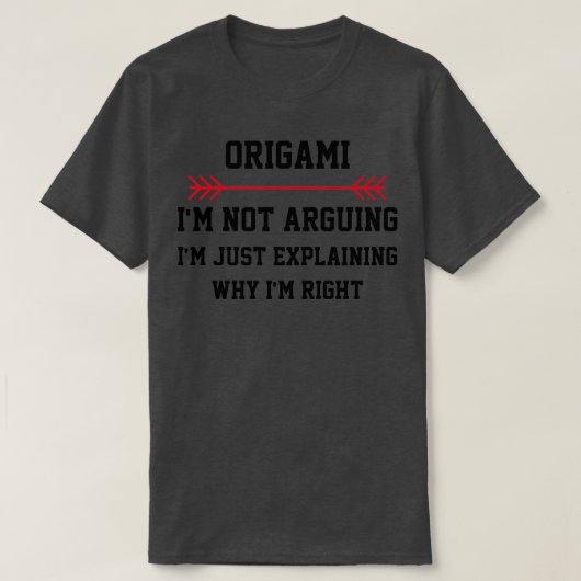 Origami Im is niet bang T-shirt (Design voorkant)