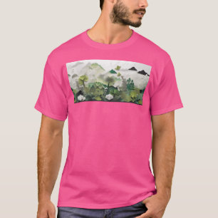Origami Japanse kunst. Bergen Bos Planten Flow T-shirt