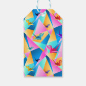 Origami Kaleidoscoop Cadeaulabel (Achterkant)