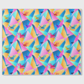 Origami Kaleidoscoop Cadeaupapier (Vlak)
