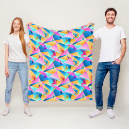 Origami Kaleidoscoop Fleece Deken