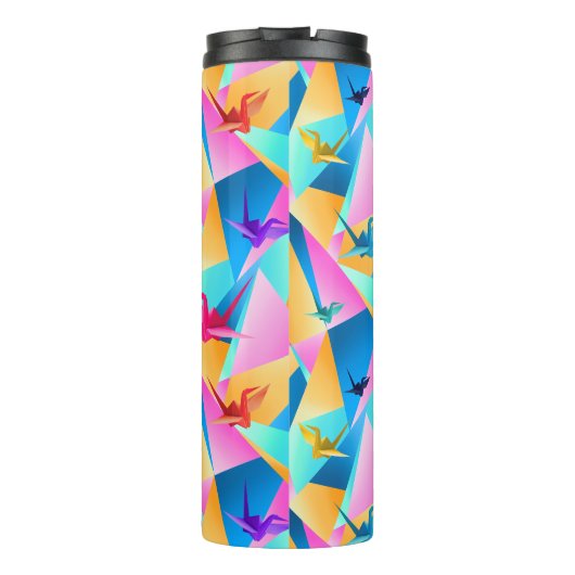 Origami Kaleidoscoop Thermosbeker (Achterkant)