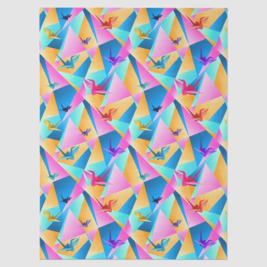 Origami Kaleidoscoop Tissuepapier (Voorkant)