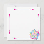 Origami Kaleidoscoop Uitnodiging (Achterkant)