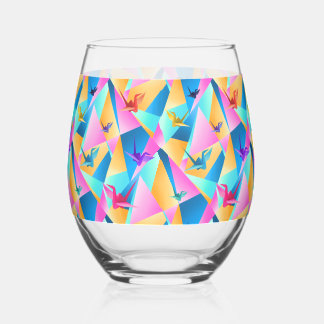 Origami Kaleidoscoop Wijnglas Zonder Voet