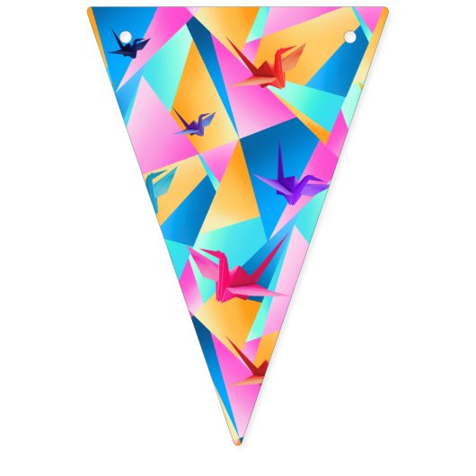 Origami Kaleidoscope Bunting Vlaggetjes (Eerste vlag)
