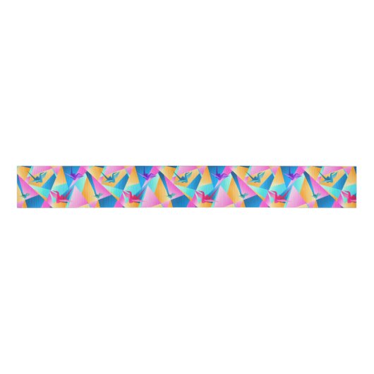 Origami Kaleidoscope Grosgrain Lint (Voorkant)