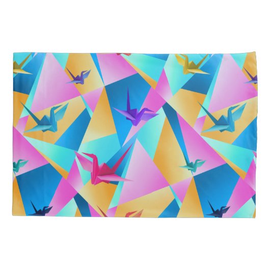 Origami Kaleidoscope Kussensloop (Achterkant)