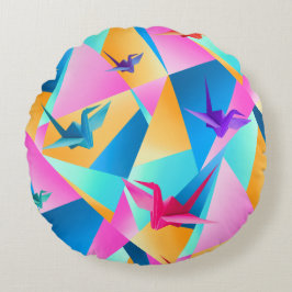 Origami Kaleidoscope Rond Kussen