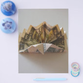 Origami kalkoenfolder van een dollar flyer (Enkel)