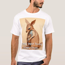 Origami Kangaroo en zijn Joey T-shirt