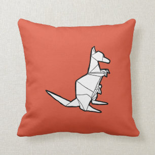 Origami Kangaroo Pillow Kussen