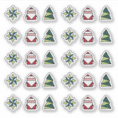 Origami-Kerst stickers (Voorkant)