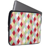 Origami Kerstmis - Harlekijn Geometrisch Laptop Sleeve (Voorkant Rechts)