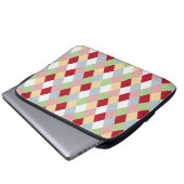 Origami Kerstmis - Harlekijn Geometrisch Laptop Sleeve (Voorkant onderkant)