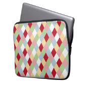 Origami Kerstmis - Harlekijn Geometrisch Laptop Sleeve (Voorkant Links)
