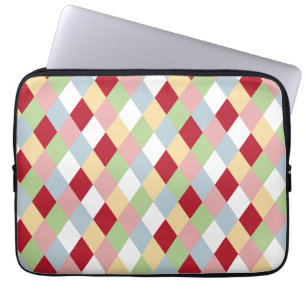 Origami Kerstmis - Harlekijn Geometrisch Laptop Sleeve