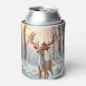 Origami kerstrendier blikjeskoeler (Blikje Voorkant)